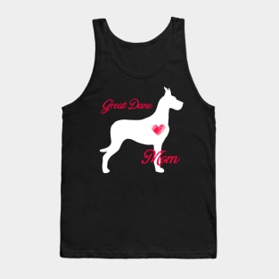 Great dane terrier mom   cute mother's day t shirt for dog lovers Tank Top